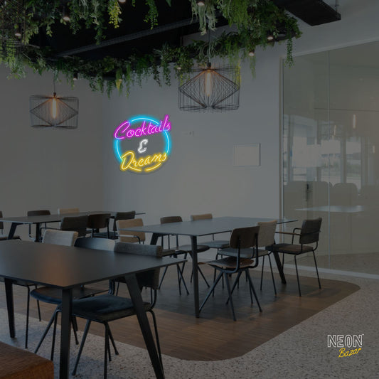 Cocktail & Dream Neon Sign - NeonBazar