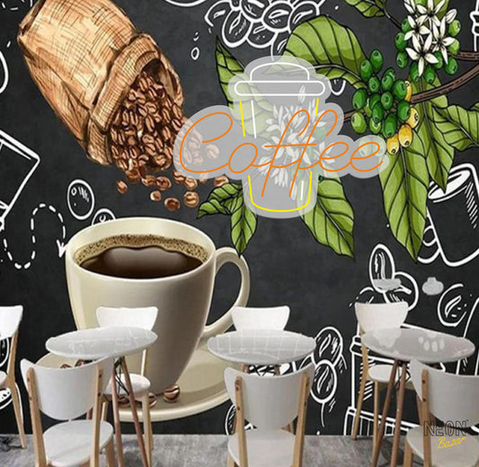 Coffee Glass Neon Sign