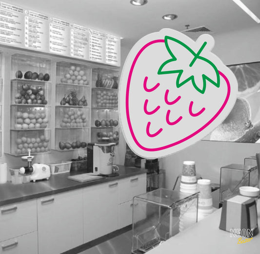 Strawberry Neon Sign - NeonBazar
