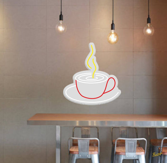 Tea Cup Neon Light Sign - NeonBazar