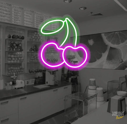 Cherry Neon Sign - NeonBazar