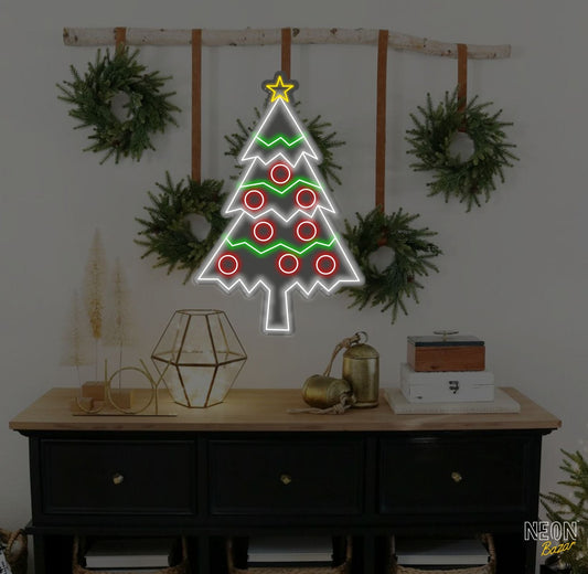 Christmas Tree Neon Sign - NeonBazar