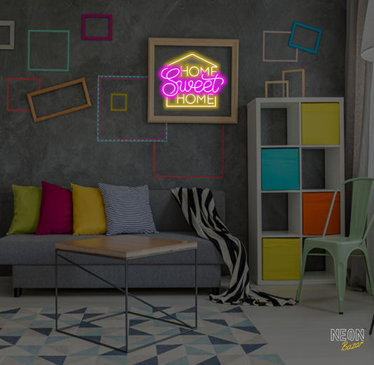 Home Sweet Home Neon Light Sign - NeonBazar
