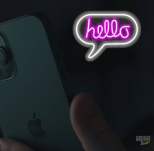 Hello Neon Sign Light