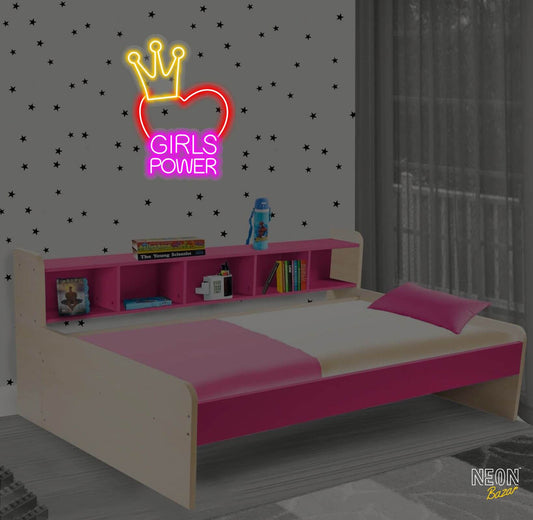 Girls Power Neon Sign Light