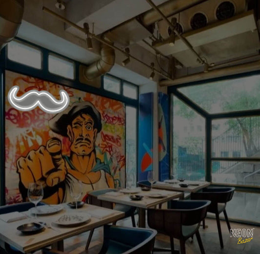 Mustache Neon Sign Light