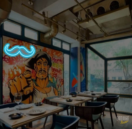Mustache Neon Sign Light