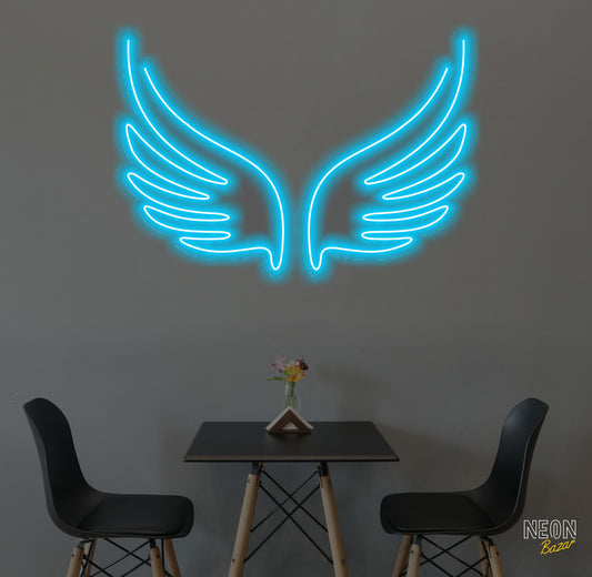 Blue Angel Neon Light - NeonBazar