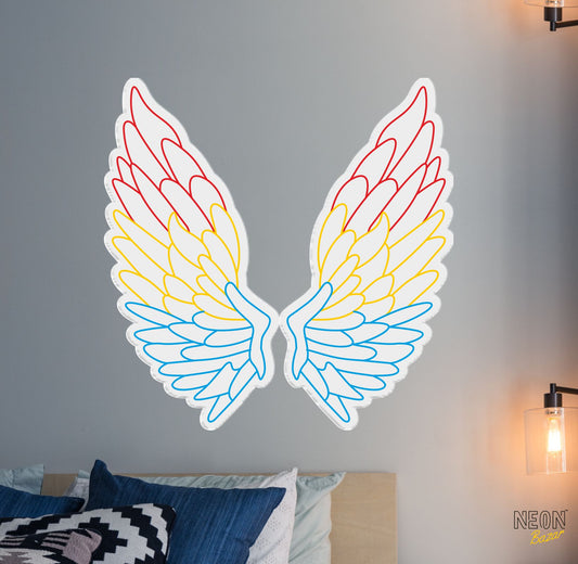 Wings Neon Sign - NeonBazar