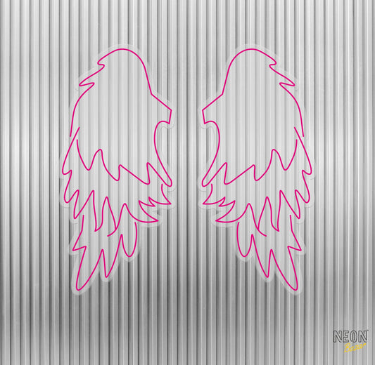 Pink Angel Wings Neon Sign - NeonBazar