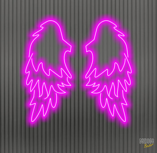 Pink Angel Wings Neon Sign - NeonBazar