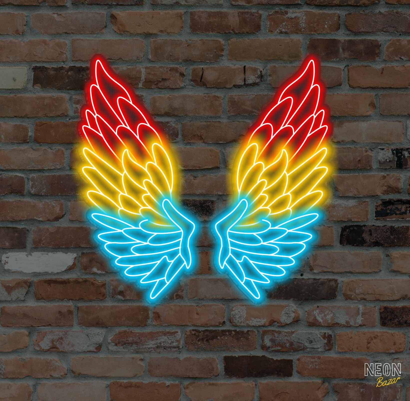 Wings Neon Sign - NeonBazar