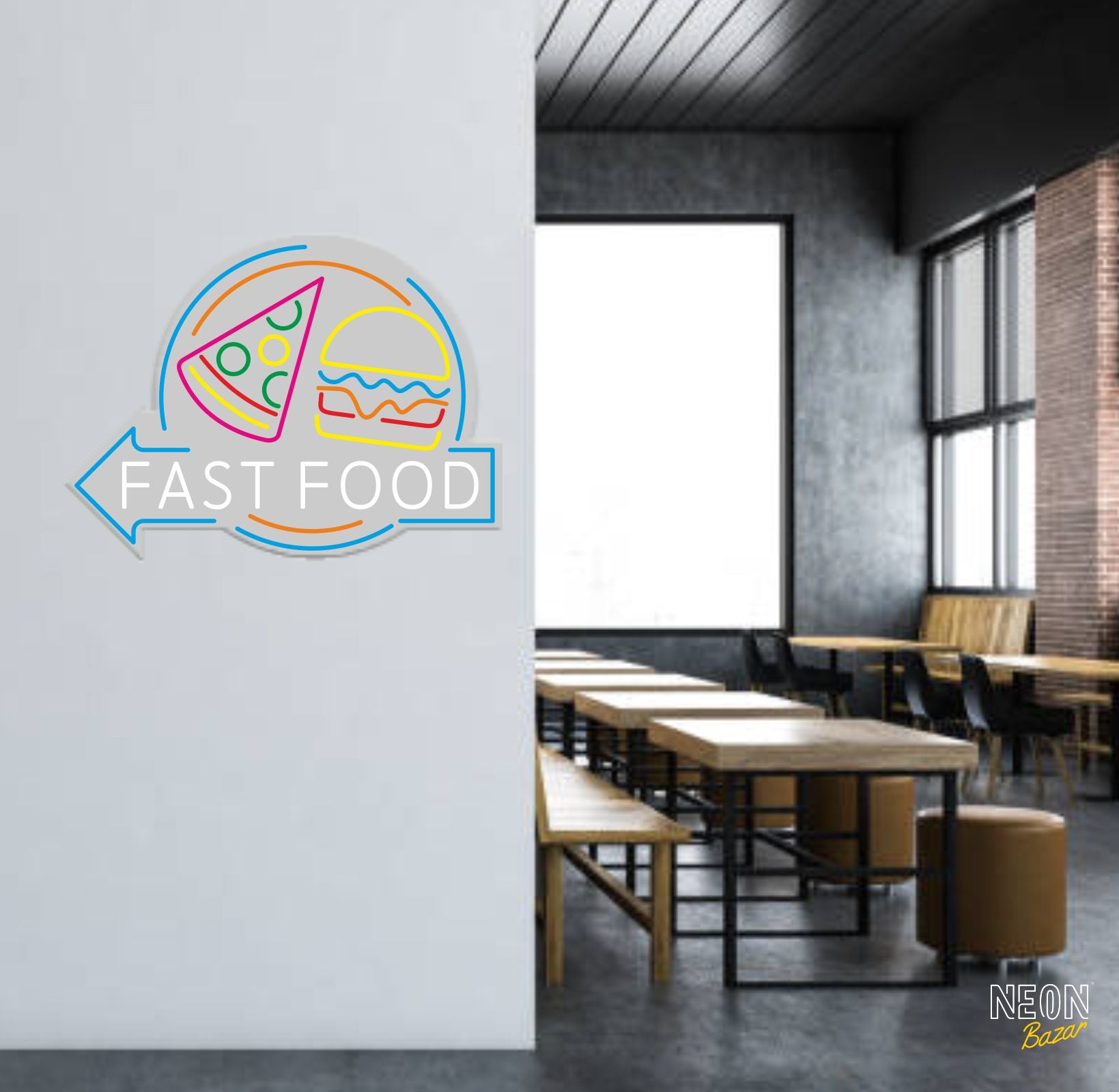 Fast Food Neon Light - NeonBazar