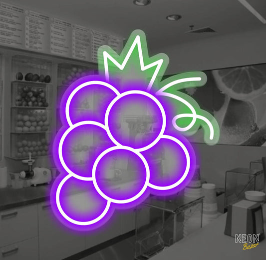 Grapes Neon Sign - NeonBazar