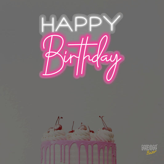Happy Birthday Neon Sign Light - NeonBazar