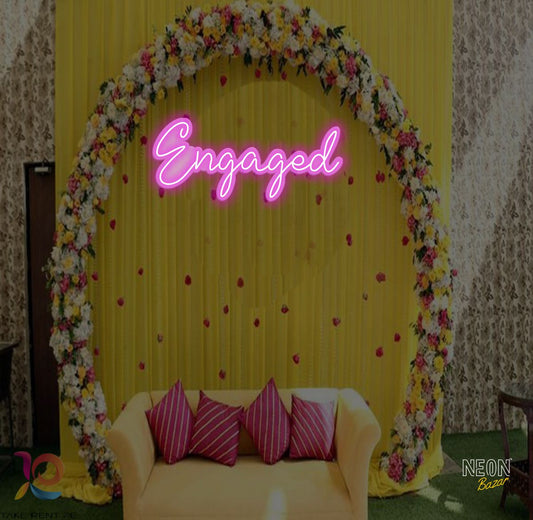 Engaged Neon Sign - NeonBazar