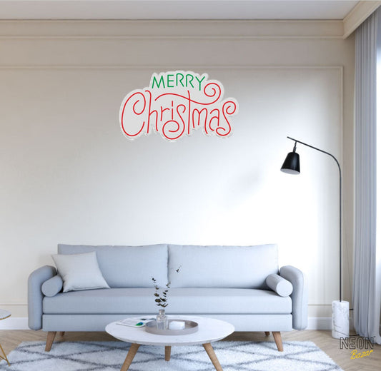 Merry Christmas Icon Neon Sign - NeonBazar
