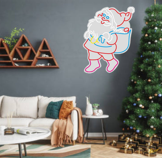 Santa Claus Neon Sign - NeonBazar