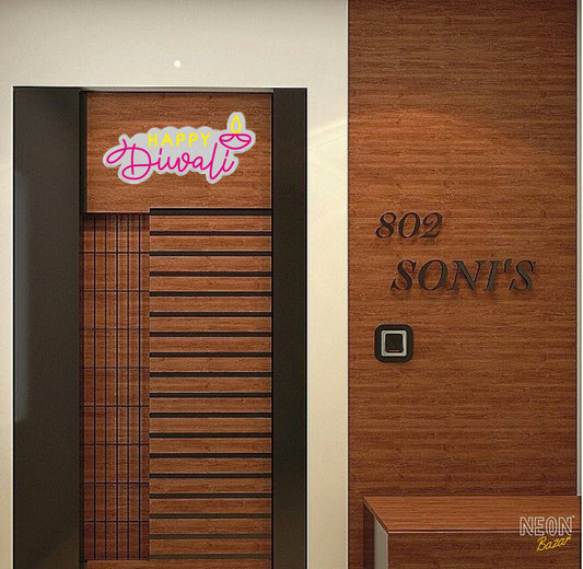 Happy Dipawali Icon Neon Sign - NeonBazar