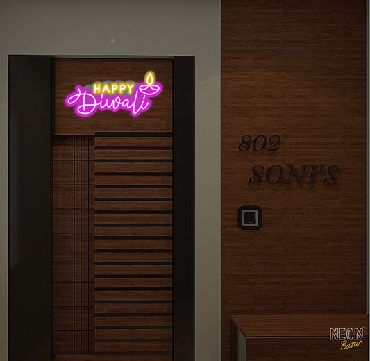 Happy Dipawali Icon Neon Sign - NeonBazar