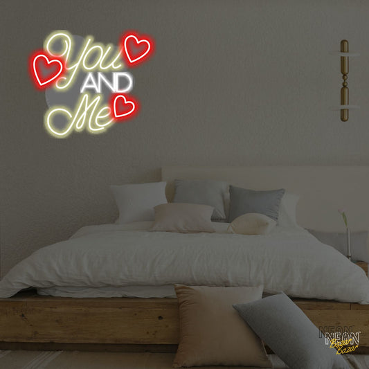 You And Me Neon Light Sign - NeonBazar