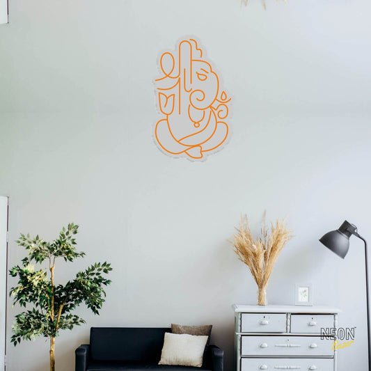 Ganesha Neon Sign Light