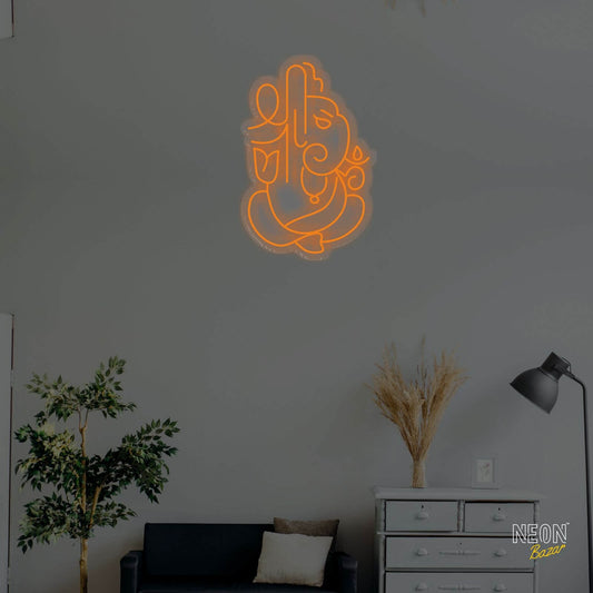 Ganesha Neon Sign Light