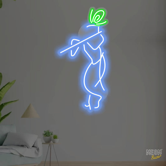 Jay Shree Krishna Neon Sign Light