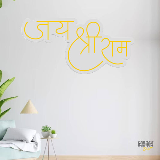 Jay Shree Ram Neon Sign Light