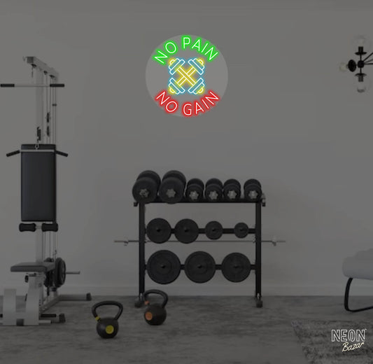 No Pain No Gain Neon Sign Light