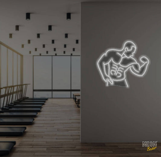 Body Builder Neon Sign Light